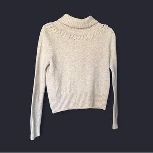 Antonio Melani 100% Cashmere Turtleneck Sweater Cozy Quiet Luxury Vibe size M